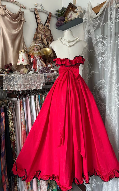 Sweetheart A Line Red Birthday Dress Formal Prom Dress J7655