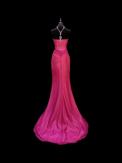 Sweetheart Mermaid Long Prom Dress Ruffle Evening Dress J8425
