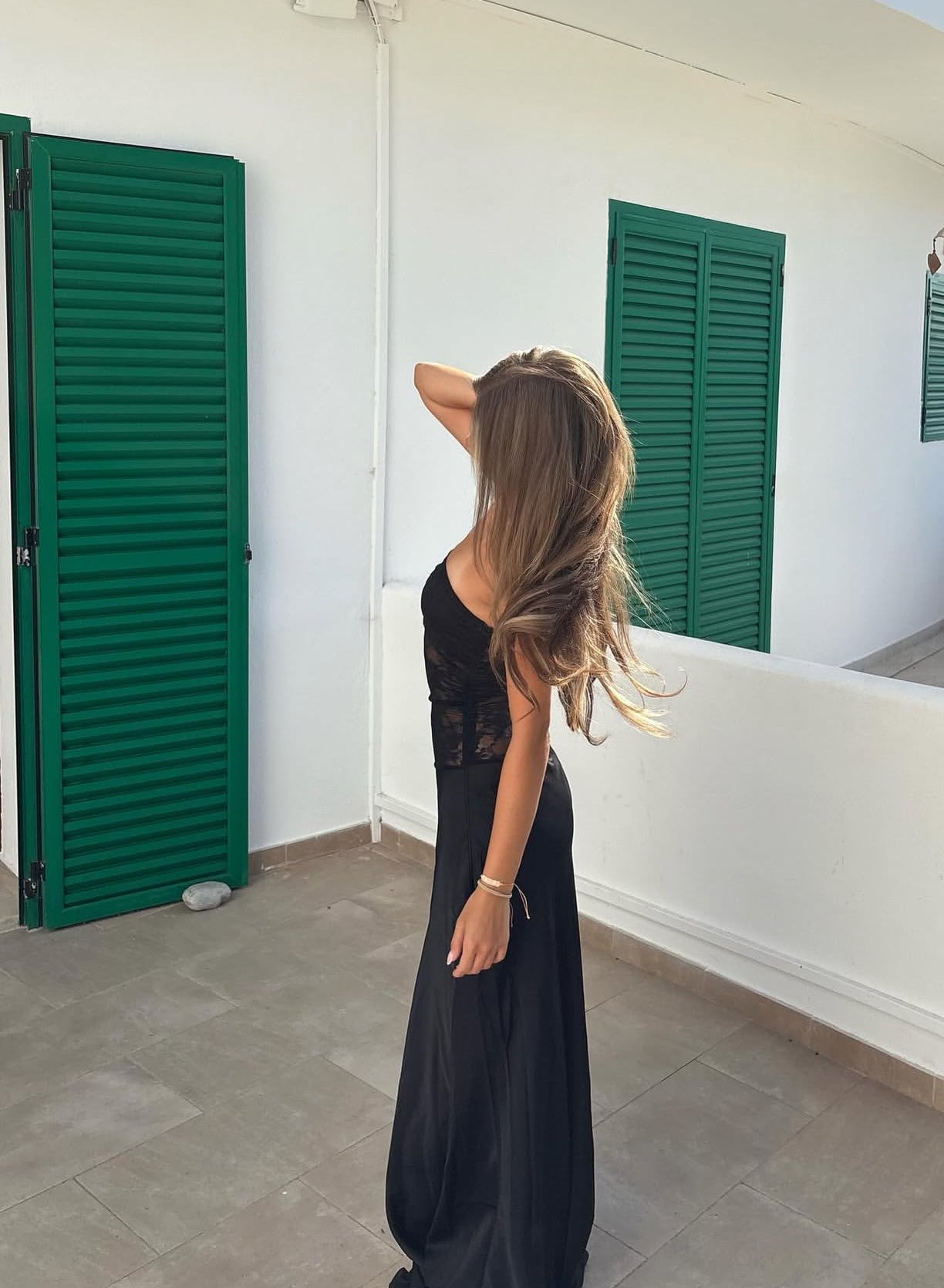 Strapless Sheath Black Lace Prom Dress Formal Birthday Dress J8009