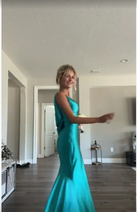 Robe de bal longue fourreau à col en V, robe de soirée formelle J4713