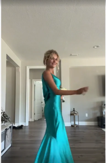 Robe de bal longue fourreau à col en V, robe de soirée formelle J4713