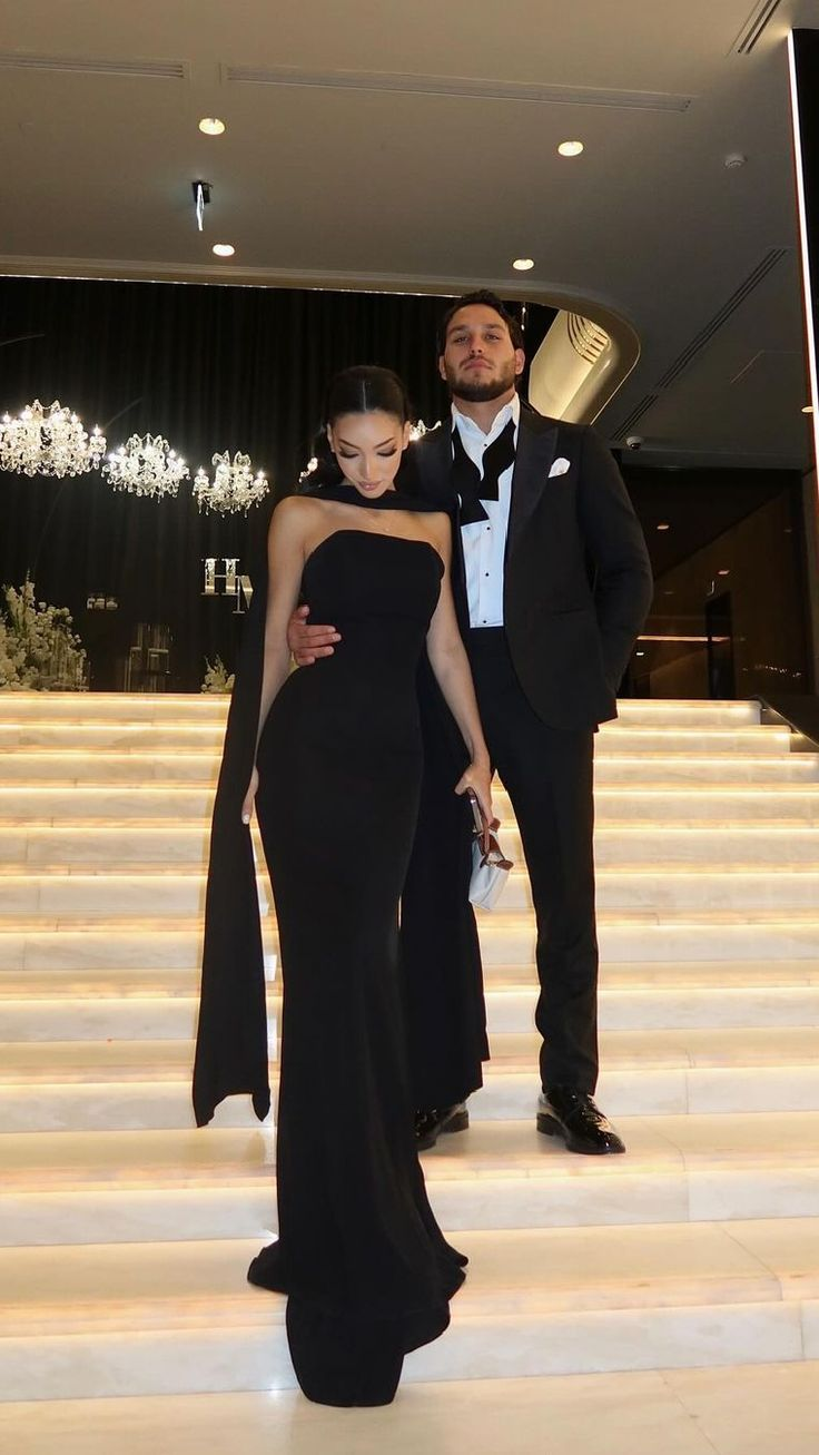 Robe de soirée longue fourreau noire élégante, robe de soirée formelle J8790