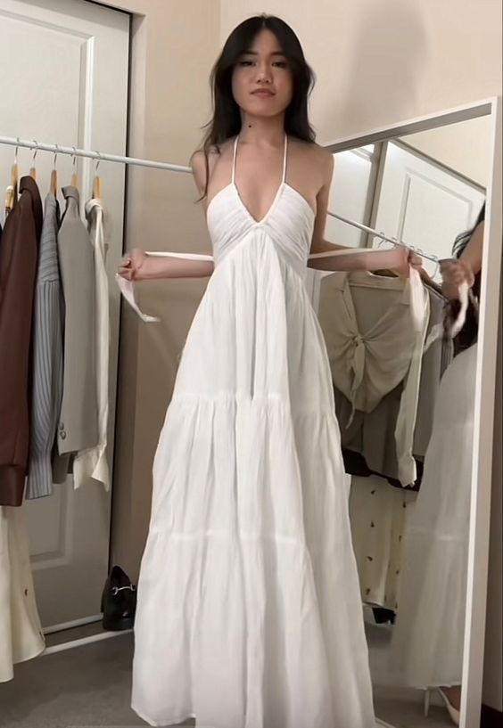 Robe de bal longue blanche sexy Robe longue blanche J7370