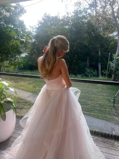 Robe de bal bustier violette en satin avec appliques, robe de soirée formelle J9413