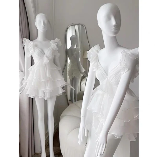 A Line V Neck Homecoming Dresses Ruffle Hoco Outfits J7120