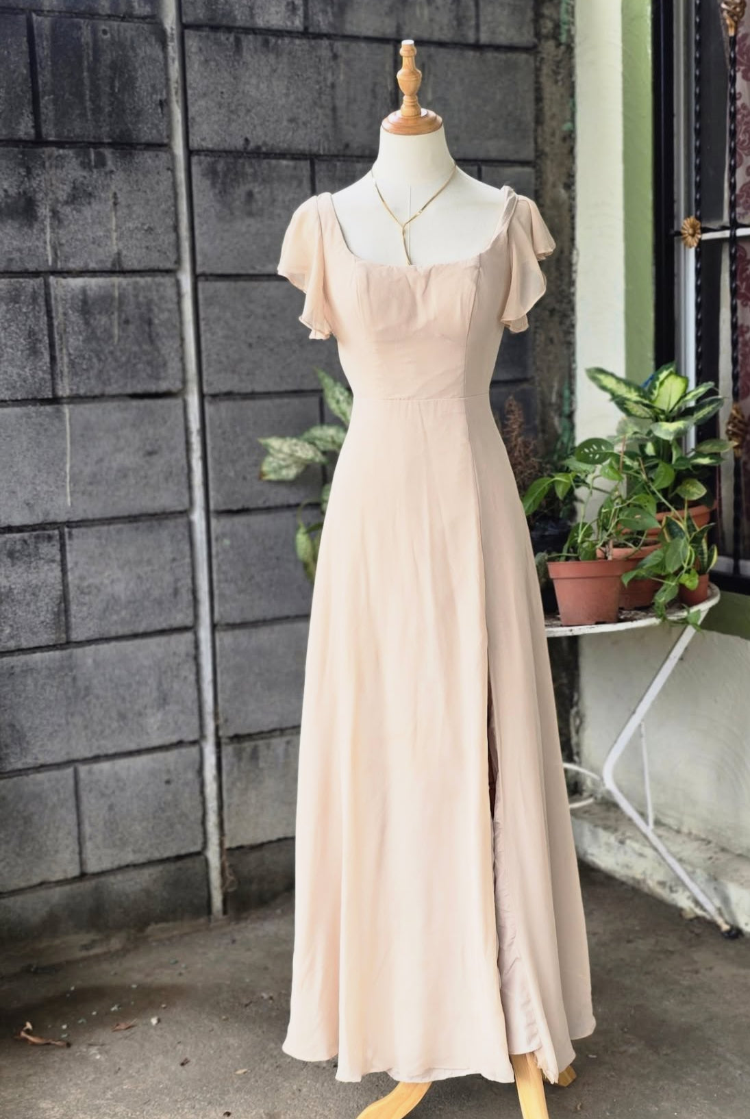 A Line Modest Prom Dress With Formal Evening Party Dress J8890