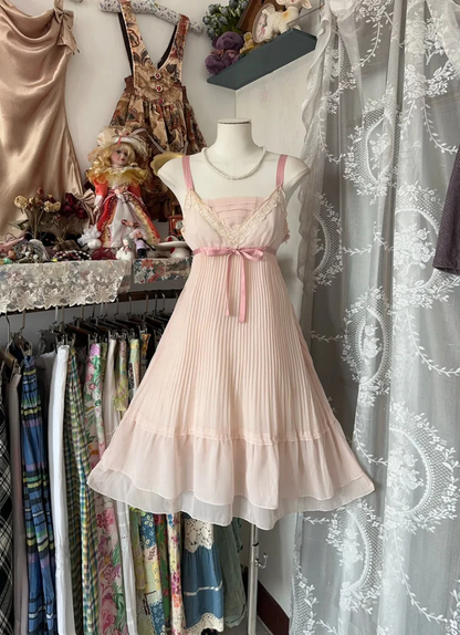 A Line Pink Outfit Vintage Short Party Dress Homecoming Dress J7009