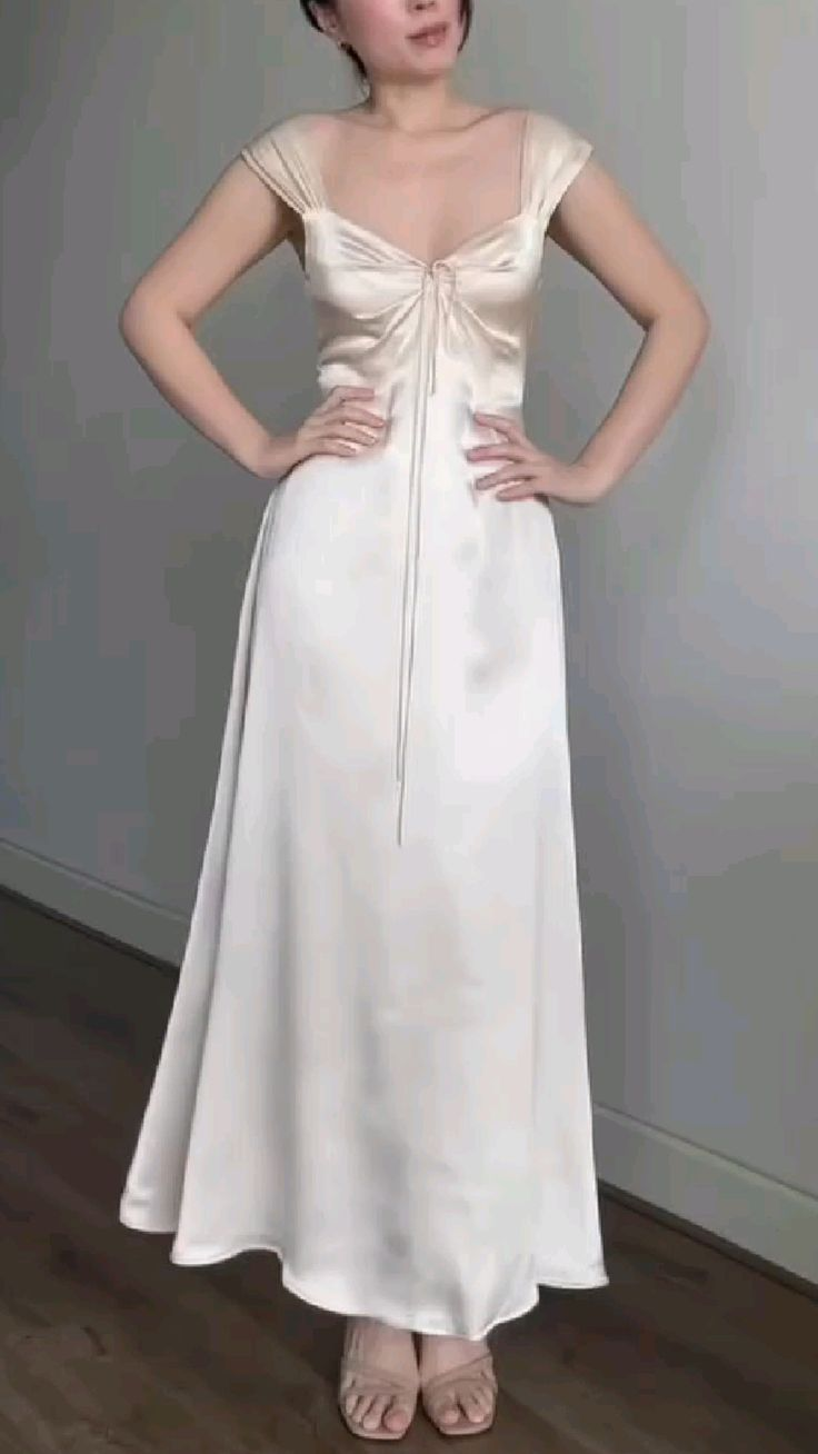 Satin Simple Long Prom Dress Formal Party Gown J8321