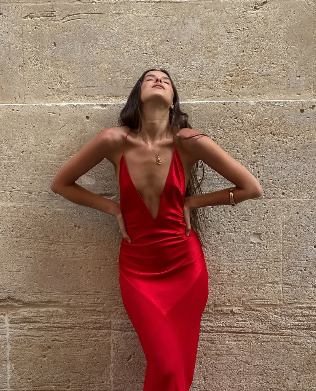 Backless Red Evening Dress Sexy Prom Dress J7766
