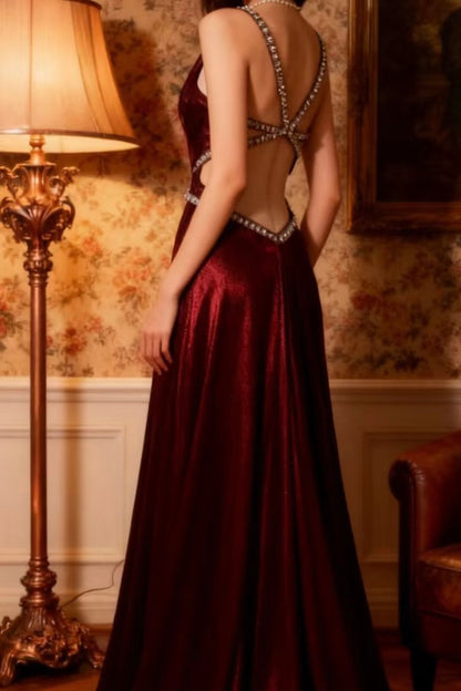 Robe de soirée fourreau noire sexy longue avec fente J8826