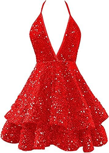Short Homecoming Dress Sparkly Glitter Sequins A Line Mini Birthday Dresses J3902