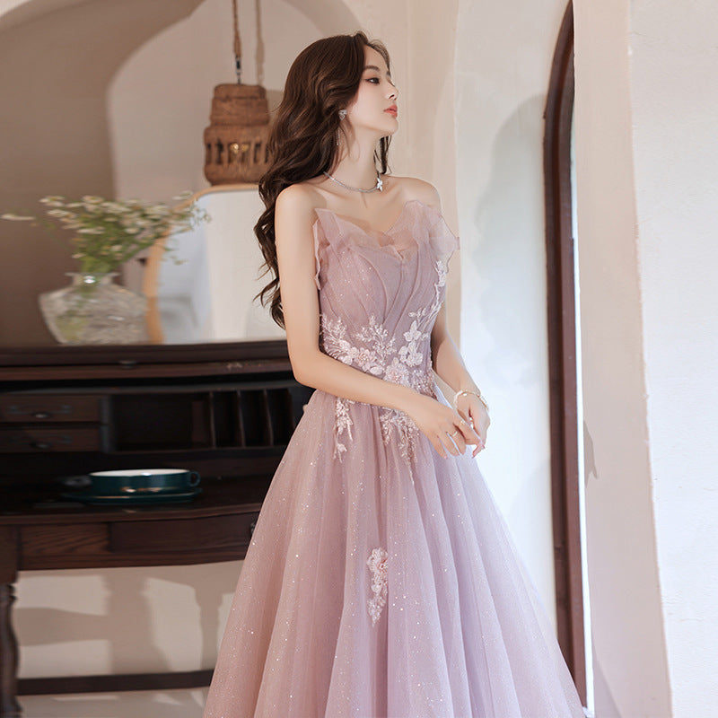 formal pink dress for girls Pentelei Couture Girls Pageant & Special Occasion Dress Lilac / 9-10 Yrs