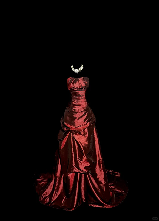 Rosa Etuikleid, lang, mit Seitenschlitz, Satin, formelles Kleid J8820