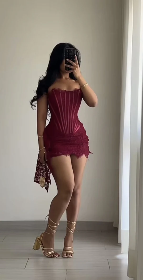Sheath Lace Birthday Dress Mini Homecoming Dress J8148 – JulyProm
