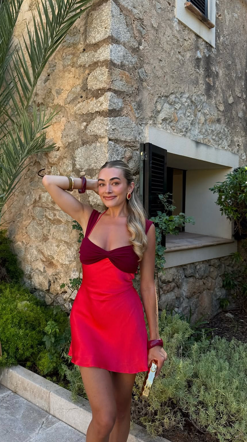 A Line Red Birthday Dress Short Homecoming Dress J8012