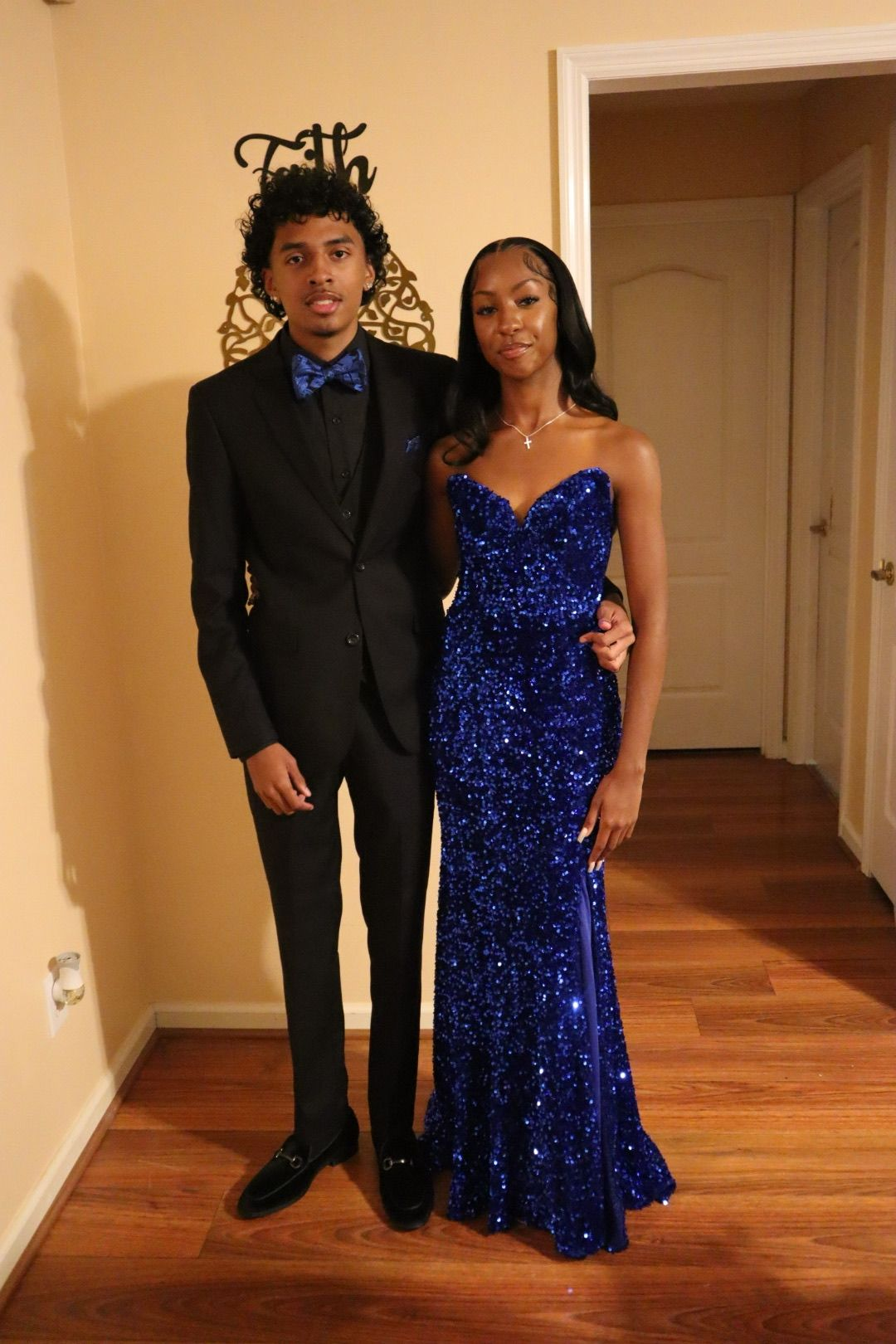 Sweetheart Mermaid Royal Blue Sequin Prom Dress J7375