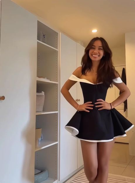 Robe trapèze pour 17e anniversaire, robe de soirée J7365