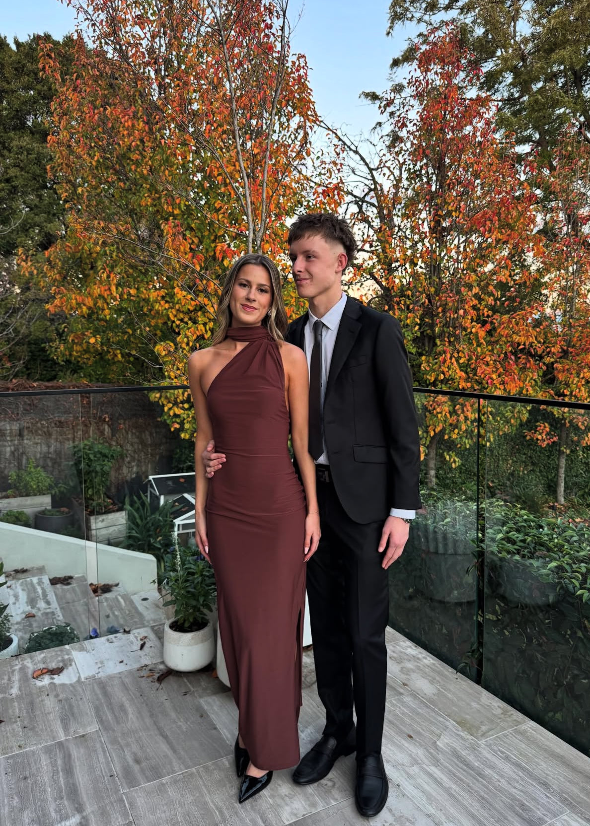 Braunes Meerjungfrau-Maxikleid, formelles Ballkleid, Abendkleid, Partykleid J7202