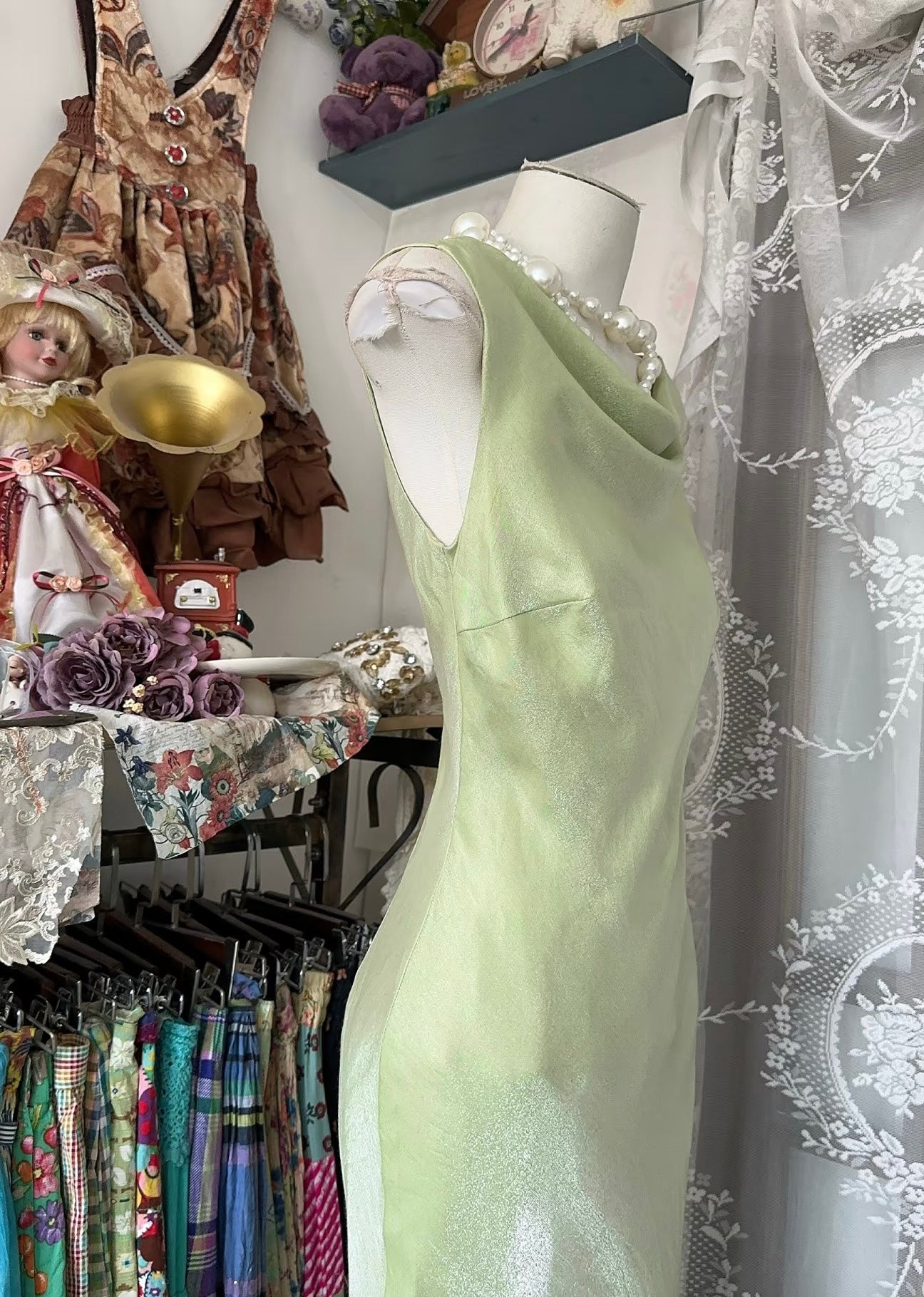 Robe de bal sirène verte, robe d'anniversaire formelle J7656