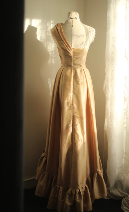 One Shoulder A Line Prom Dress Formal Party Dress Evening Dress J8882