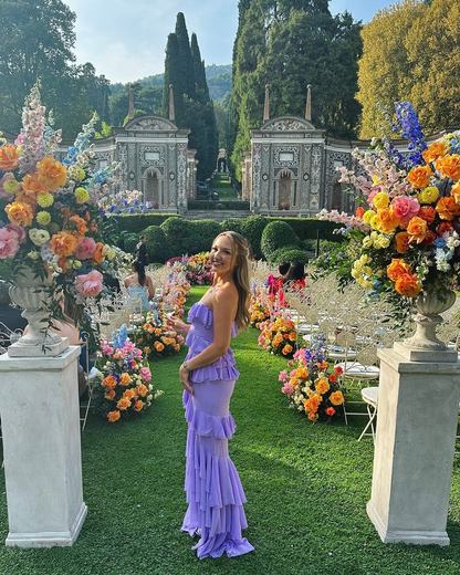 Robe de bal à volants violet clair, robe de soirée formelle J5770 
