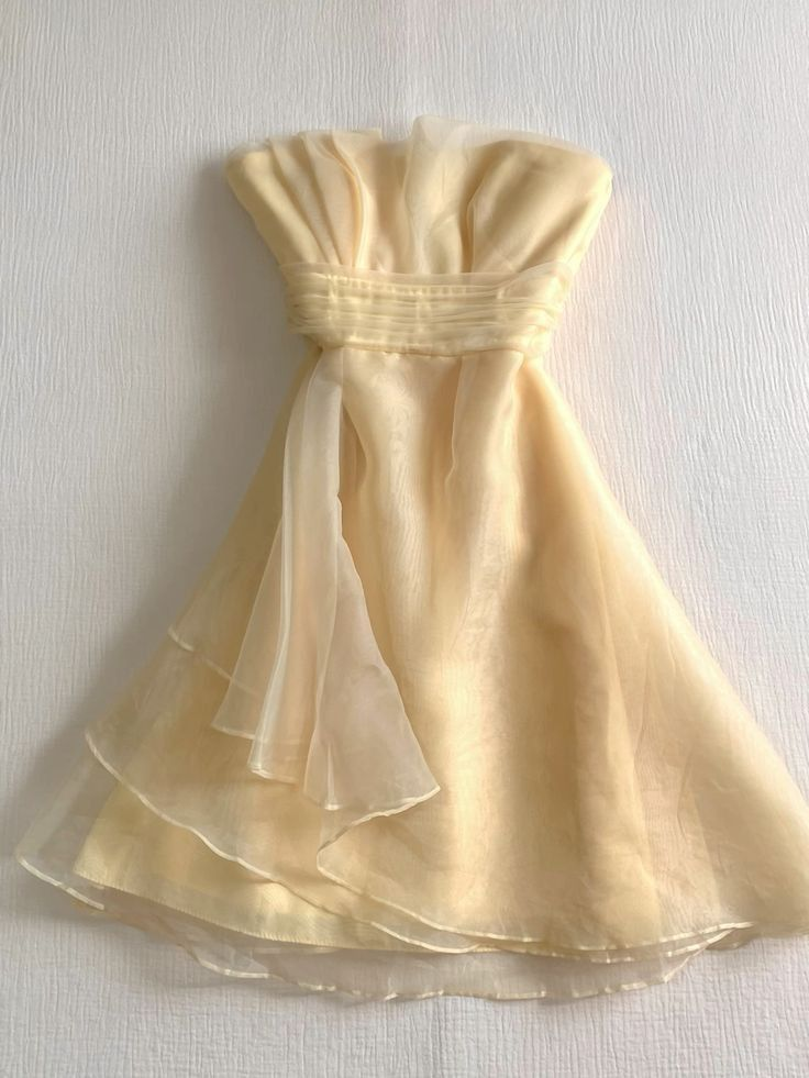 Robe de soirée courte en satin et mousseline, sans bretelles, coupe trapèze, tenue pour 18e anniversaire, J7644
