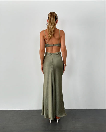 Spaghettiträger Etuikleid Ballkleid Grün Abendkleid J5910