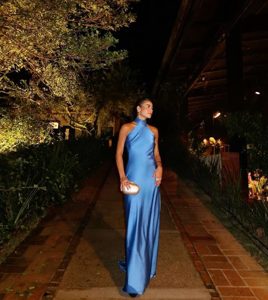 Sexy Sheath Blue Evening Gown Prom Party Dresses J5944