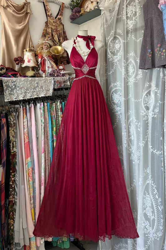 Rosa Etuikleid, lang, mit Seitenschlitz, Satin, formelles Kleid J8820