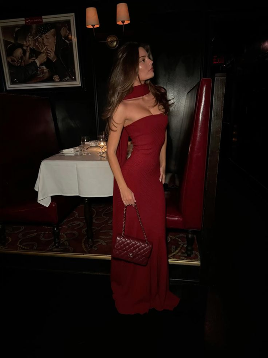 Red Sheath Long Prom Dress Formal Evening Dress J6037