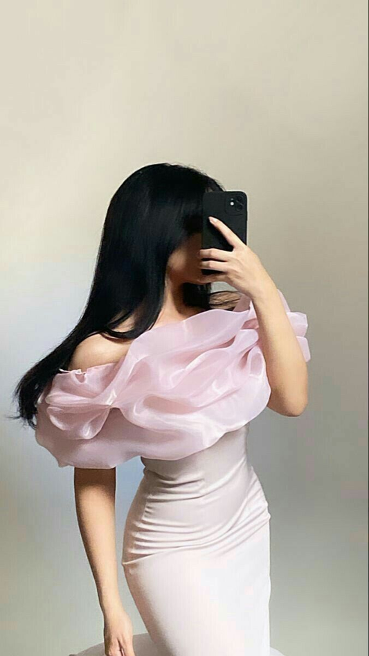 Pink Sheath Long Prom Dress Formal Party Dress J6121