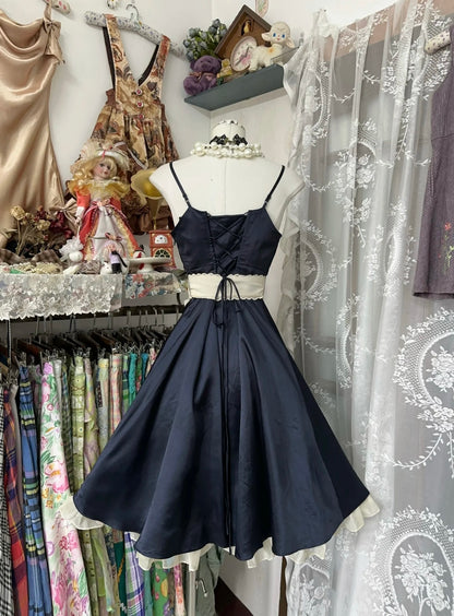 Spaghetti Straps A Line Short Prom Dress Homecoming Dress J6621