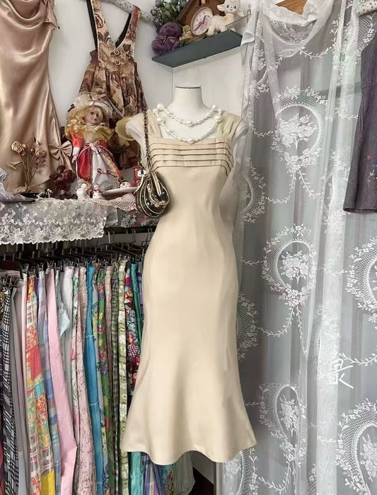Meerjungfrau Satin Abendkleid Partykleid J6664