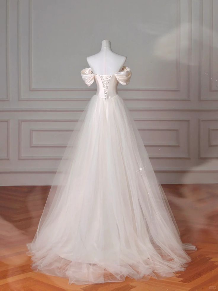 Elegant Off The Shoulder Satin Beaded Mermaid Evening Dress J6728