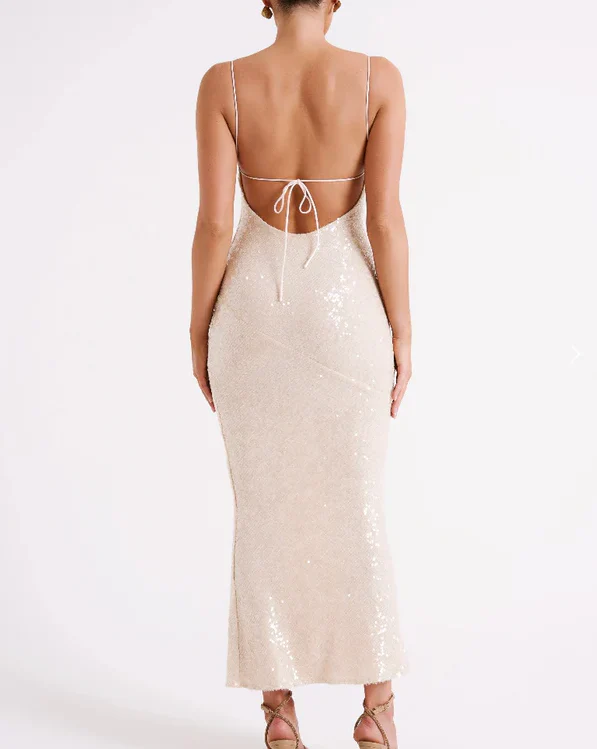 Sexy Mermaid Spaghetti Straps Sequin Evening Dress Prom Dresses J6747