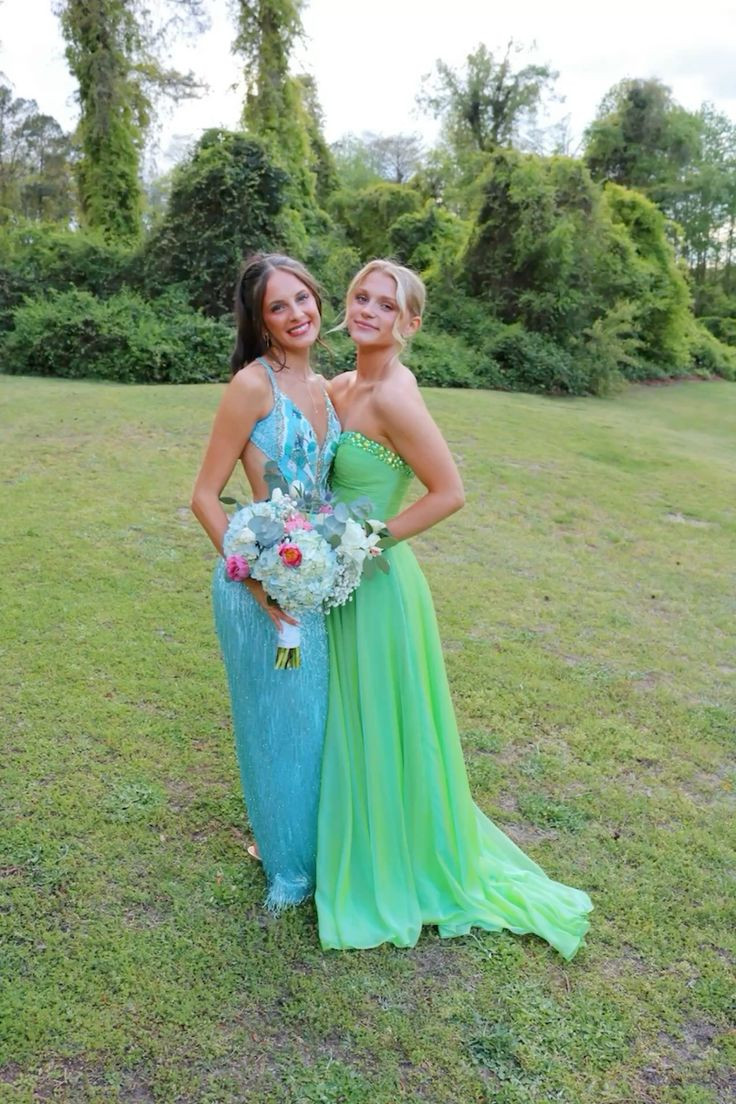 Grünes A-Linien-Ballkleid mit Perlen und Herzausschnitt, formelles Partykleid J6835