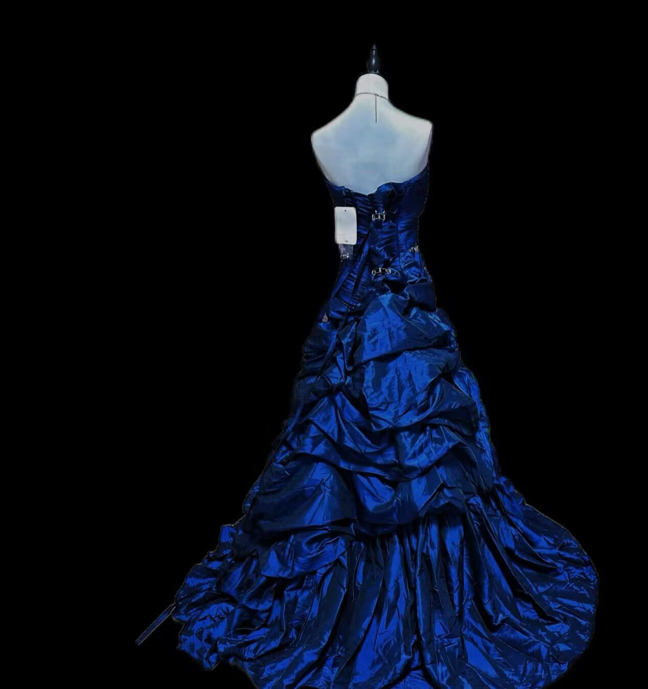 Sweetheart A-Linie Geburtstagskleid Königsblau Satin Ballkleid J6823