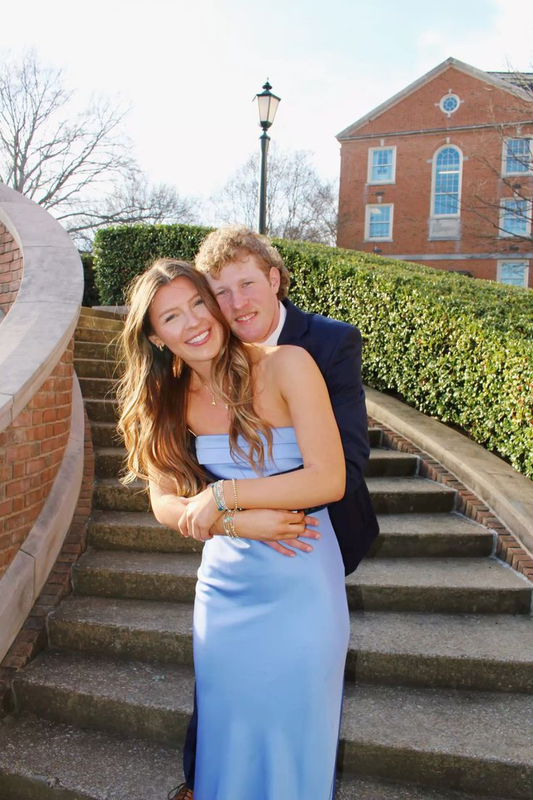 Strapless Sheath Satin Prom Dress Blue Wedding Guest Dress J6856