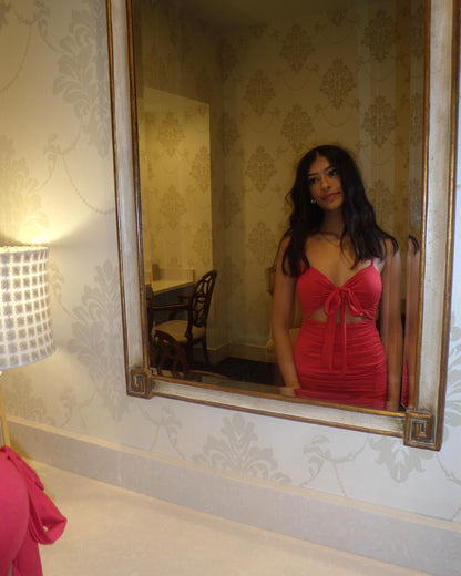 Spaghetti Straps Red Sheath Short Homecoming Dress Birthday Dress J6903