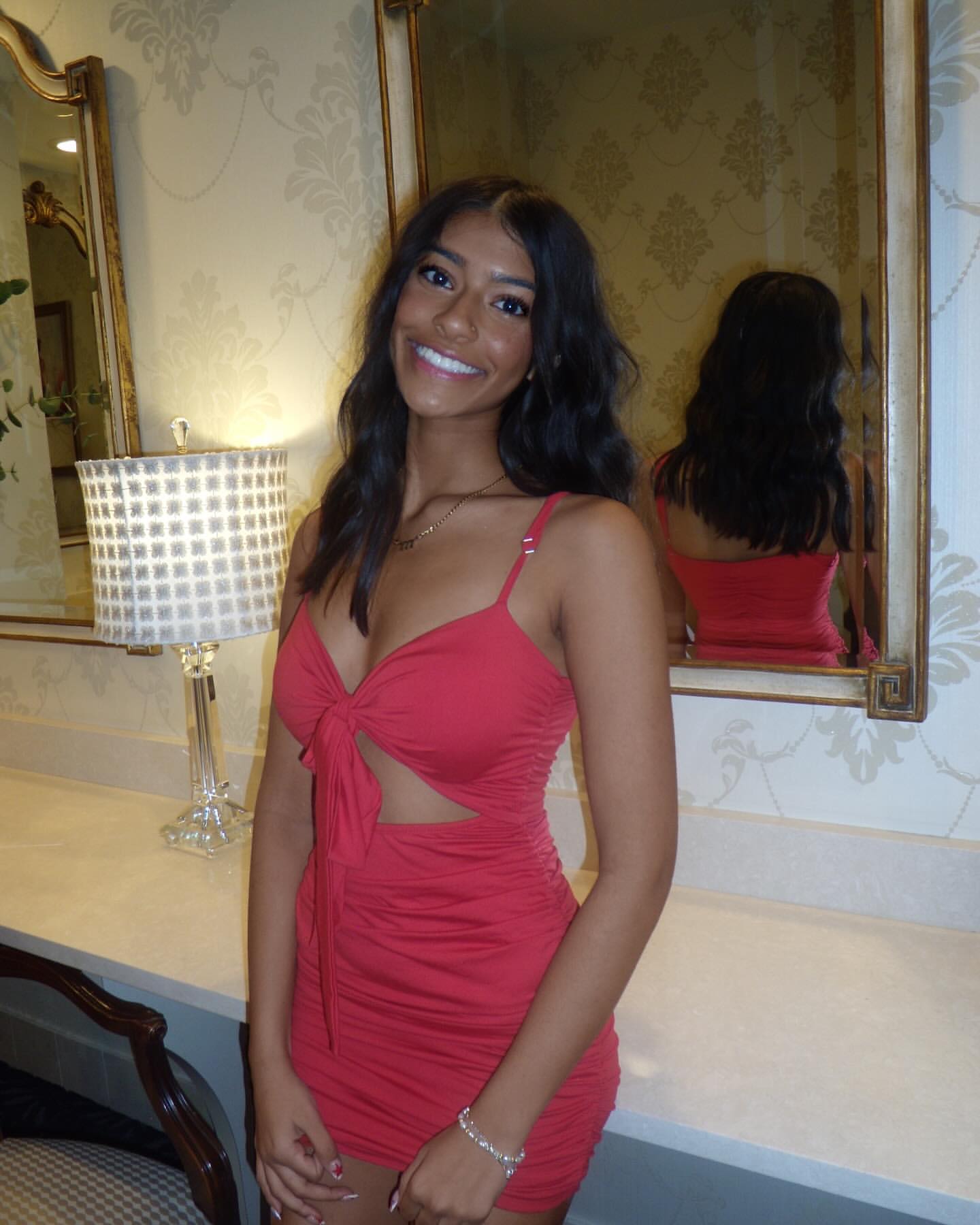 Spaghetti Straps Red Sheath Short Homecoming Dress Birthday Dress J6903