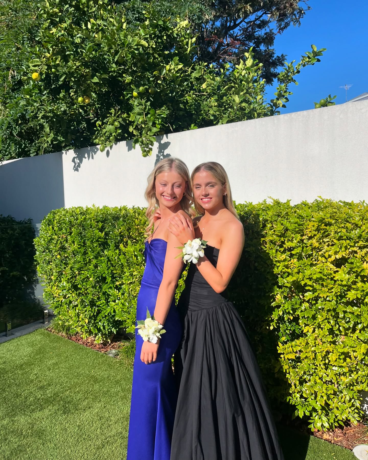 Strapless Royal Blue Satin Prom Dress Sheath Formal Party Dress J6904