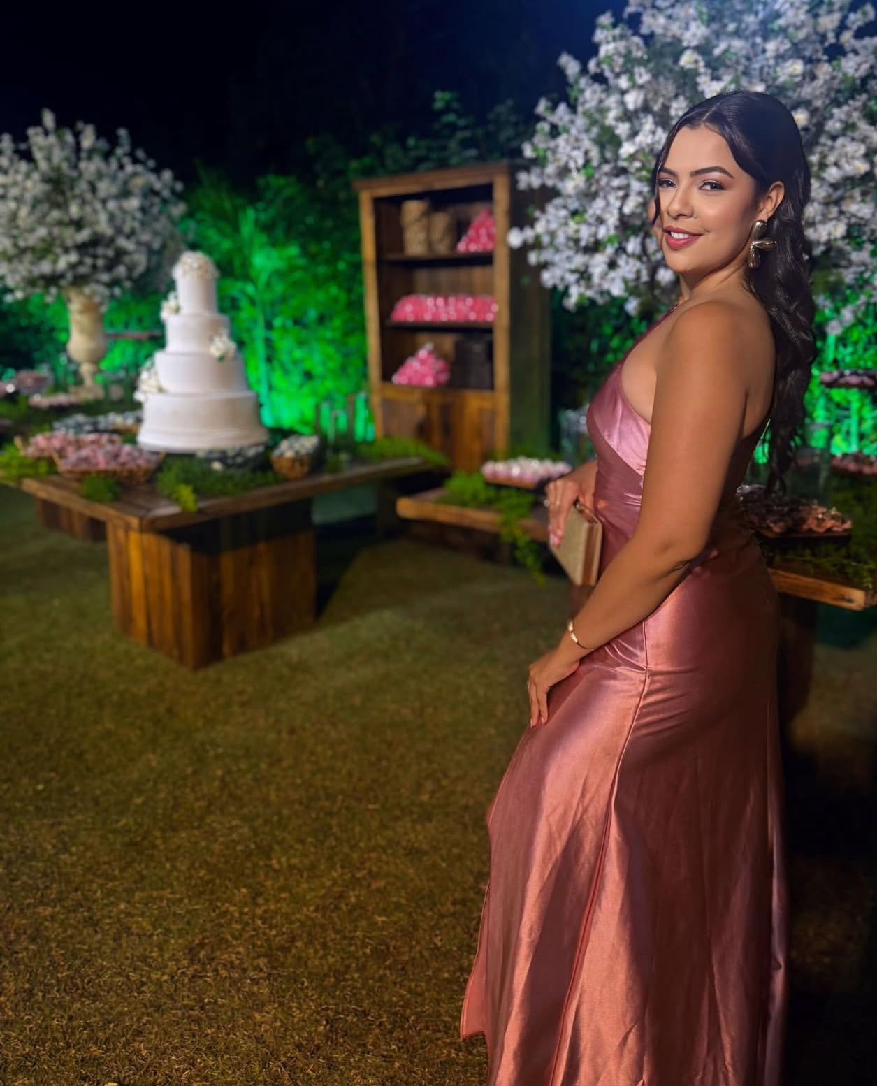 Robe de mariée sirène asymétrique en satin, longue robe de soirée fendue, J7920