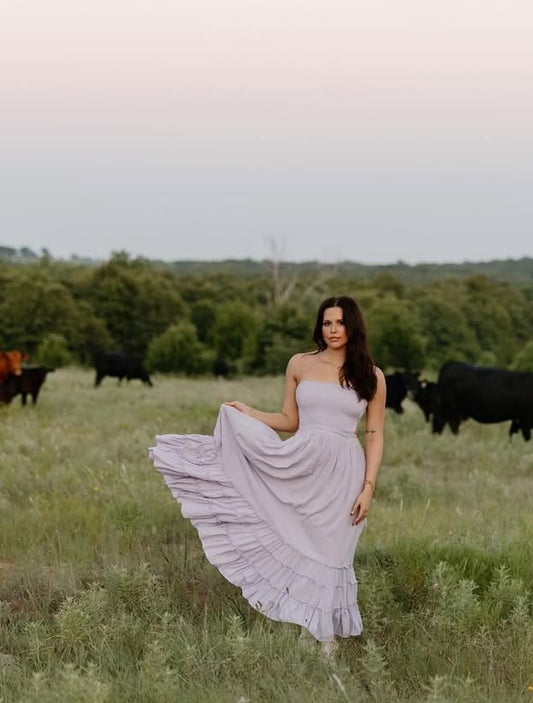 Robe de bal longue bustier coupe trapèze dos nu, robe d'invitée de mariage J7926