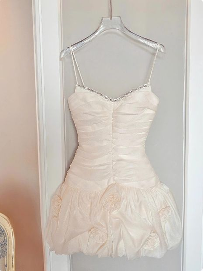 Robe d'anniversaire en tulle à fleurs 3D, robe de bal J7619