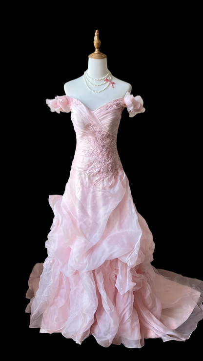 Trägerloses silbernes Vintage-Abendkleid, A-Linie, Geburtstagskleid J9370