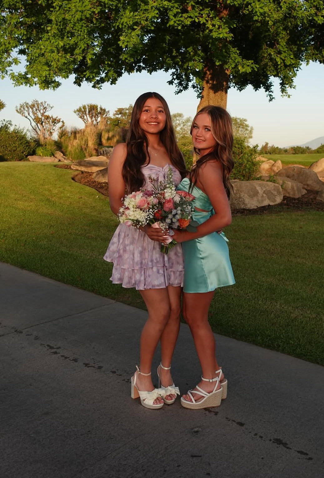 Sweetheart Blue Short Homecoming Dress Satin Birthday Dress J7973