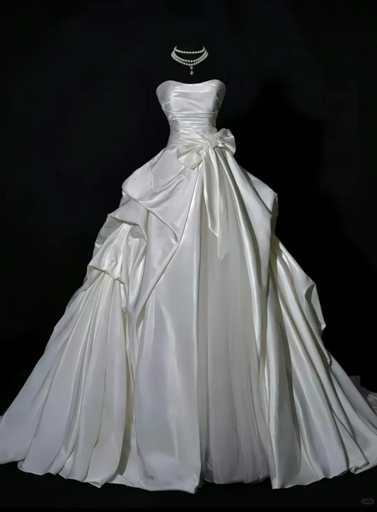 White Wedding Dress Ball Gown Sweet 16 Birthday Dress J8769