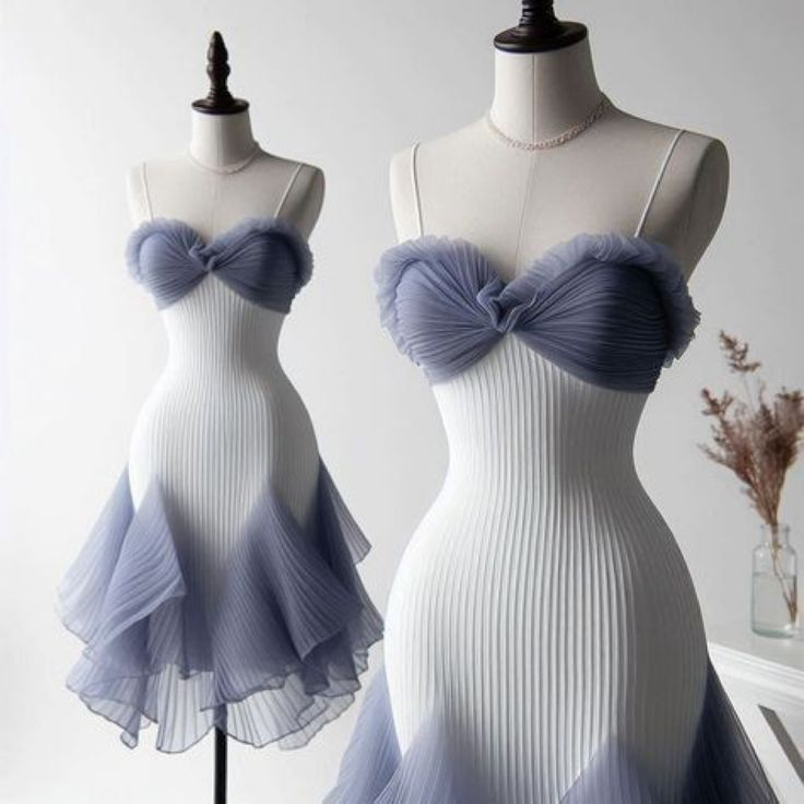 Robe sirène courte à bretelles spaghetti pour bal de fin d'année, tenue d'anniversaire J7741
