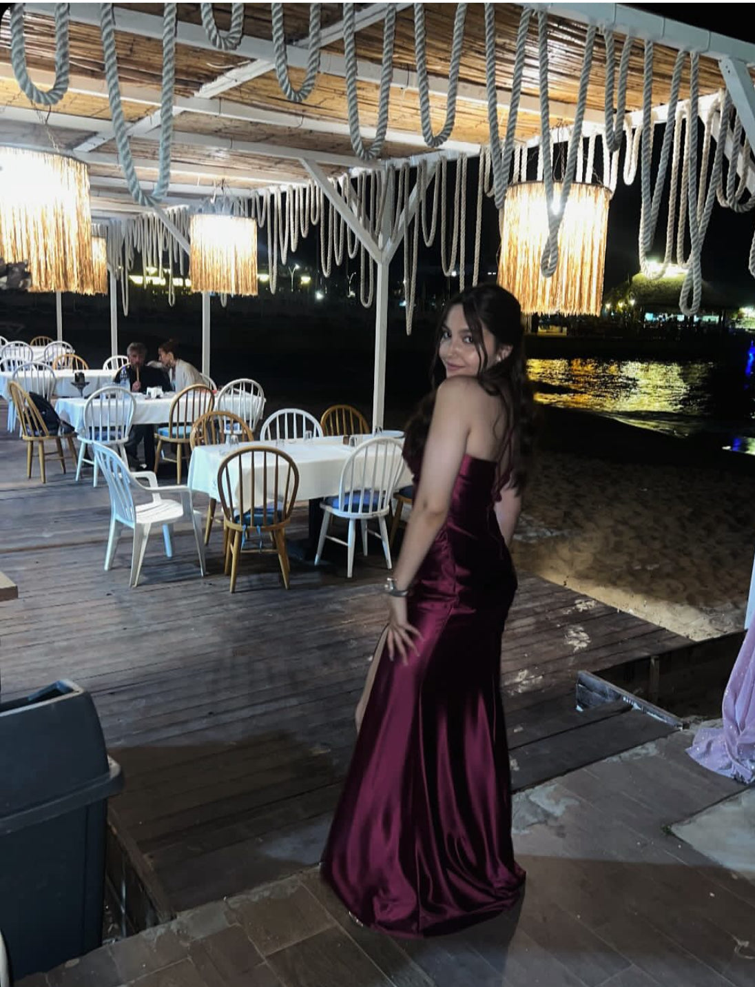 Robe de soirée sirène en satin J7186