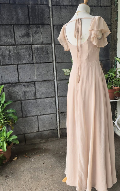 A Line Modest Prom Dress With Formal Evening Party Dress J8890